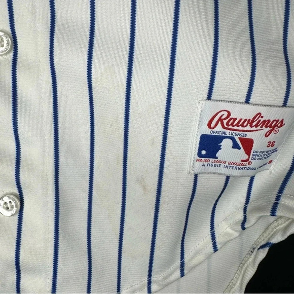 Vintage Rawlings Chicago Cubs Pinstripe  Jersey MLB Baseball Adult SZ 36 (j5) - Picture 7 of 15